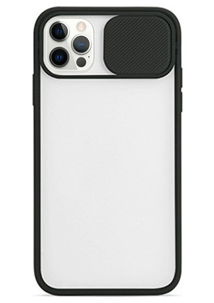 Ally Iphone 12 Pro 6.1 Kamera Koruyucu Sürgülü Şeffaf Kılıf