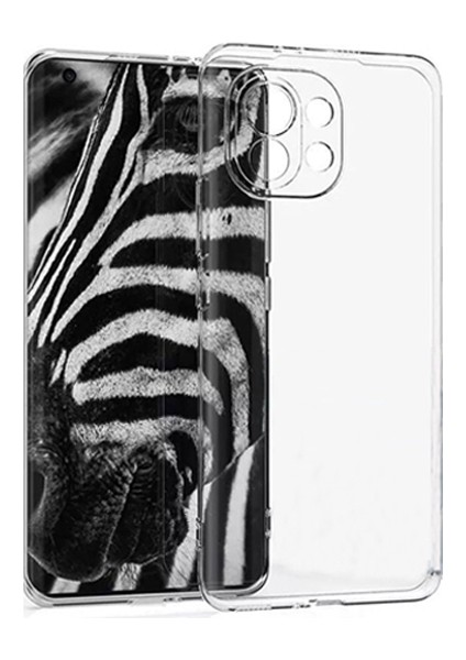 Gor Xiaomi Mi 11 Kılıf Kamera Korumalı Şeffaf Silikon Kılıf