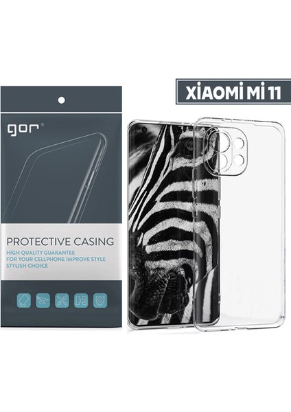 Gor Xiaomi Mi 11 Kılıf Kamera Korumalı Şeffaf Silikon Kılıf fiyatları