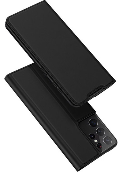 Dux Ducis Sm Galaxy S21 Ultra Kılıf Flip Cover Kılıf Skinpro Series