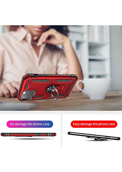 Ally iPhone 11 Pro 5.8 Inch Yüzüklü Kılıf Armor Shockproof Ring Kılıf fiyatları