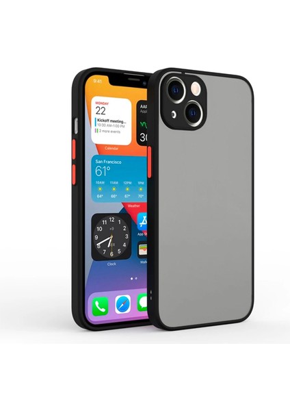 iPhone 13 6.1inç Kamera Korumalı Premium Silikon Kılıf