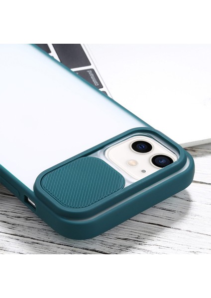 Ally iPhone 12 6.1 Kamera Lens Korumalı Sürgülü Tpu Şeffaf Kılıf modelleri