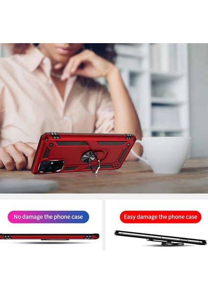 Ally Sm Galaxy S20+ Plus Yüzüklü Kılıf Armor Shockproof Ring Kılıf indirimleri