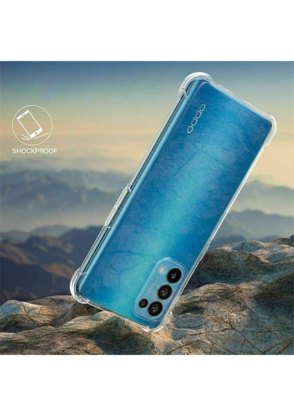 Oppo Reno A15 - A15S Kamera Korumalı Shockproof Silikon Kılıf modelleri