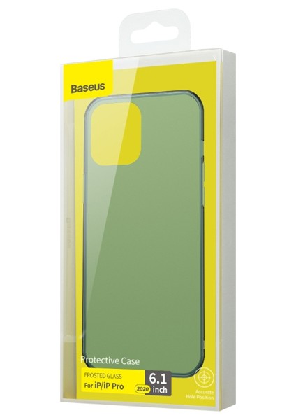 Frosted Glass iPhone 12 -12 Pro 6.1inch Shockproof Koruyucu Kılıf