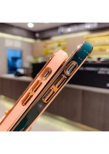iPhone 11 Pro 5.8inç Gold Çerçeve Kamera Korumalı Silikon Bumper Kılıf modelleri