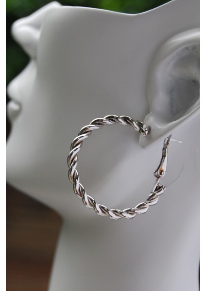 Burgu Halka Klipsli Küpe 3mm 3×3