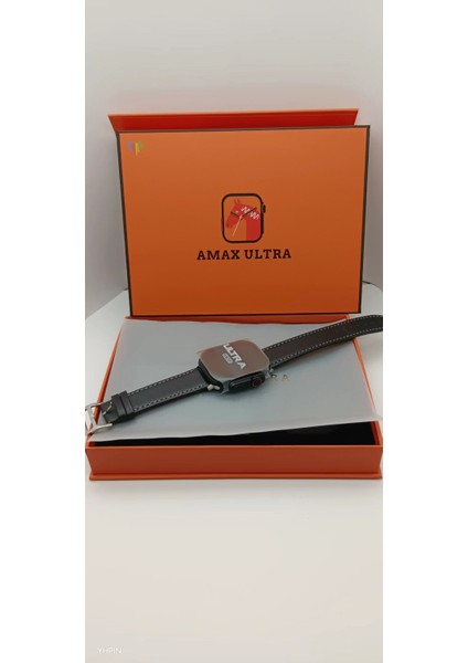 Watch 8 Ultra 49MM Amax Ultra Akıllı Nfc - Gps - Kablosuz Şarj Sarı Kordonunu Seç