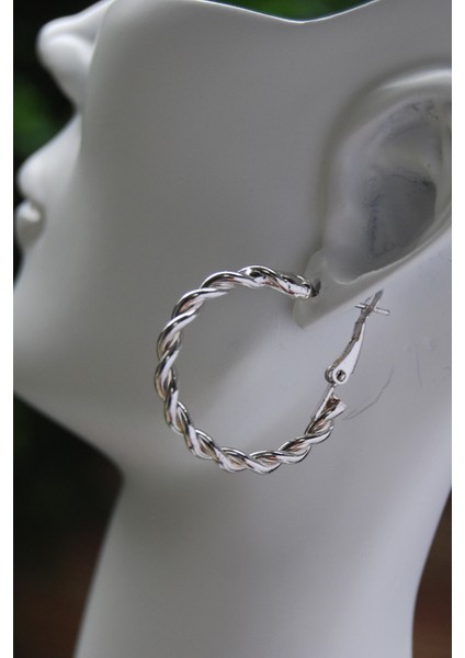 Burgu Halka Klipsli Küpe 3mm 2.5×2.5