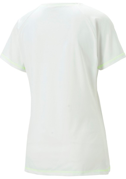 Kadın Puma White Puma First Mile Tee W Beyaz Kadın Koşu ve Performans T-Shirt