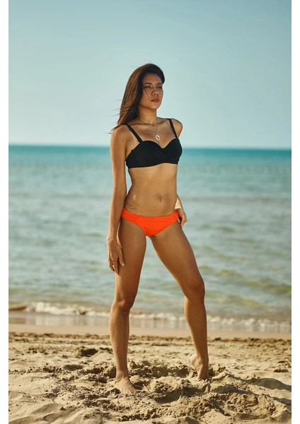 Turuncu Dar Kalıp Kalın Kenarlı Bikini Altı fiyatları