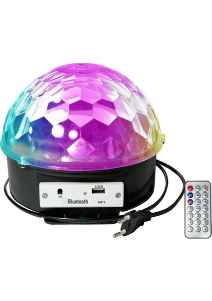 Çare Ticaret Kumandalı Kristal LED Rgb Disko Topu