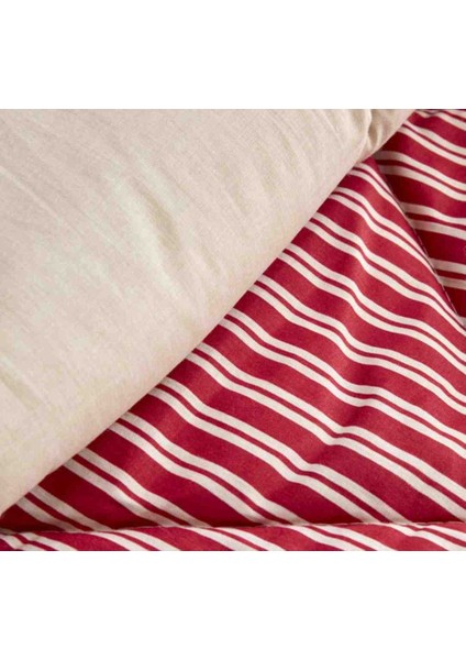 Maritime Stripe Tek Kişilik Comfort Set Red