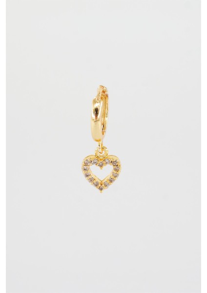 Kadın Zirkon Taşlı Kalp Figürlü 1 Adet Küpe fiyatları