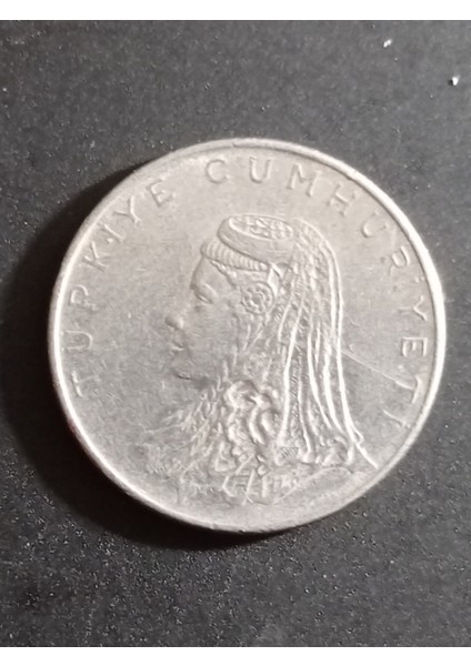 50 Kuruş 1975 Madeni Para. Eski Koleksiyon Madenî Para. Eski Para. Hatıra Para