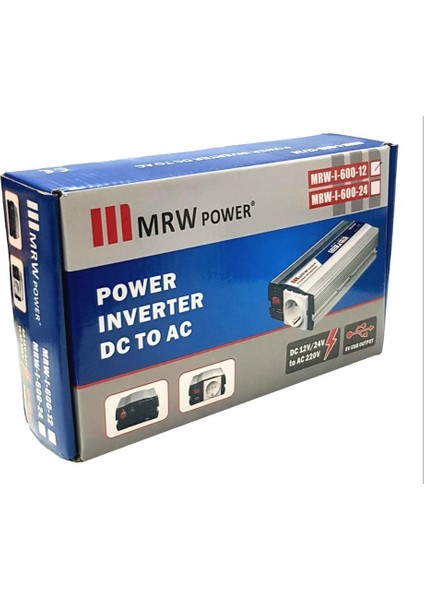 600WATT 12V-220VOLT Inverter MRW-600-12