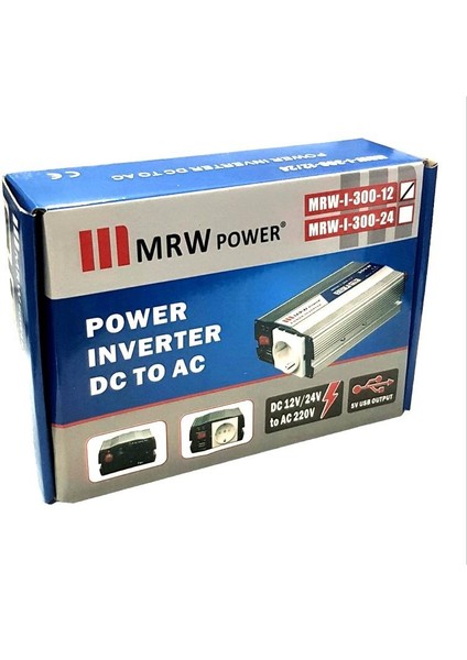 300WATT 12V-220VOLT Inverter MRW-300-12