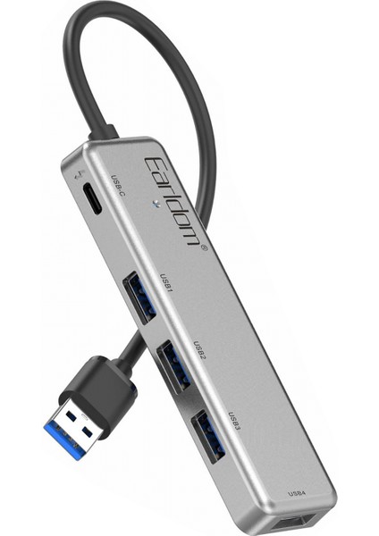 USB 3.0 Portlu Type-C Hub Çoklayıcı Adapter