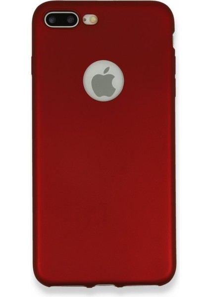 iPhone 7 Plus Kılıf Premium Rubber Silikon - Bordo