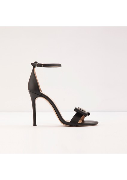 Avıla-Tr Sandalet Yüksek Topuklu Sandalet;abiye Sandalet - Siyah