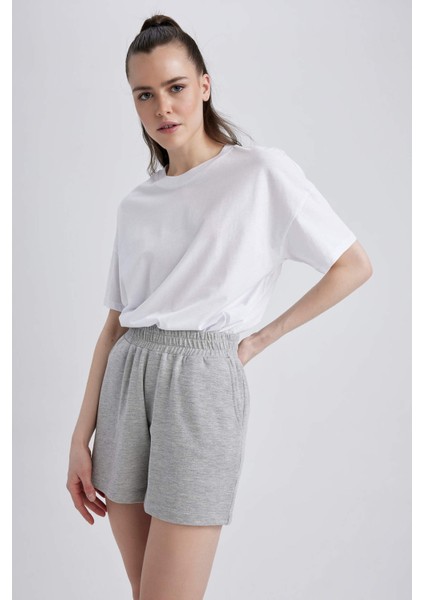 Regular Fit Sweatshirt Kumaşı Şort Z5071AZ23SM