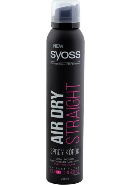 Dry Straight Sprey Köpük 200 ml 769387882589