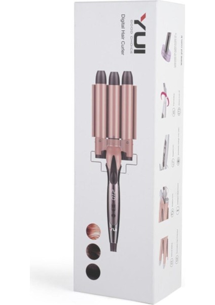 KB-3060 25MM Su Dalgası (Wag) Saç Maşası Siyah fırsatları