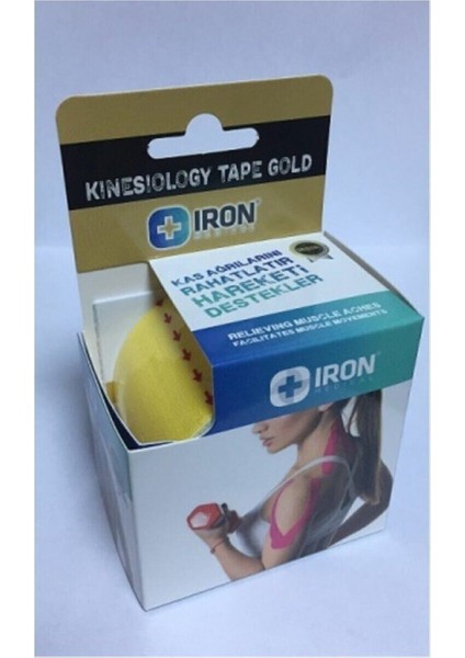 Tape Kinesio 5 Metre x 5 cm Sarı 769187222696