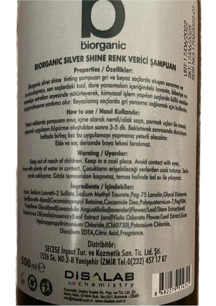 Silver Şampuan 500ML modelleri