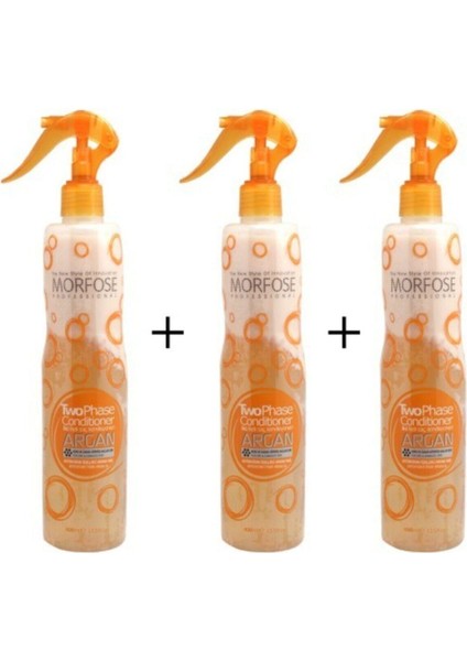 3X400 ml 2in1 Argan Fön Suyu 400ML. Hasar Görmüş Saçlar