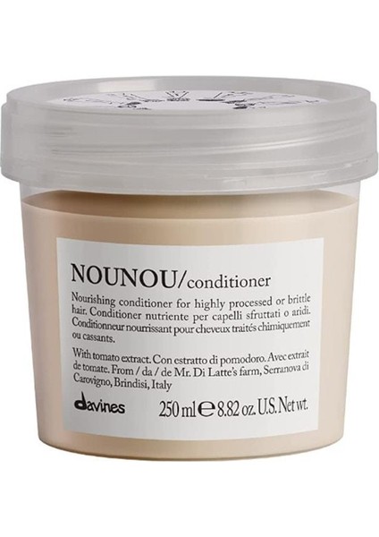 Professional Nounou Natural Sulfate And Paraben Free Vegan Conditioner 250 ml 8004608275886