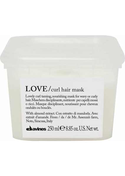 Kıvırcık Saçlar Için Bukle Belirgenliştirici Maske - Love Curl Hair Mask 250 ml 250 ml