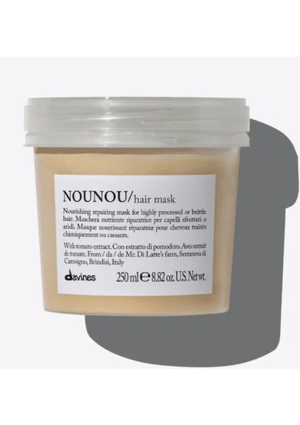 Nounou Nourishing Yıpranmış ve Kuru Saçlar Için Doğal Saç Maskesi 250 ml