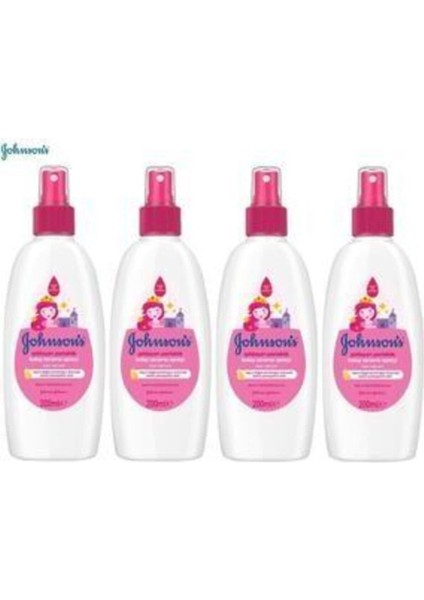 Johnson's Johnsons Baby Bebek Kolay Tarama Spreyi 200ML 4 Lü Set Işıldayan Parlaklık