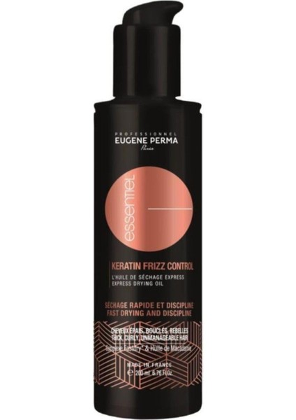 Eugene Kıvırcık Kalın Teli Saçlar Için Essentiel Keratin Frizz Control Yağ 200 ml