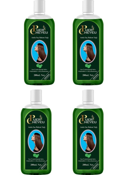 Dabur Amla Saç Bakım Yağı 200 ml 4 Adet Amla Yağı Puer 200 4