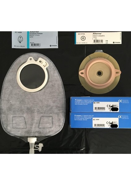 Ürostomi Torbası-60 Mm-20 Adet/ostomi Adaptörü Opak-10 Adet/pasta 60GR-2 Adet