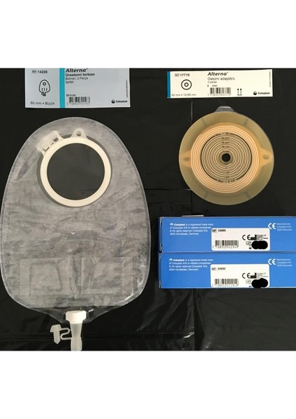 Ürostomi Torbası-60 Mm-20 Adet/ostomi Adaptörü Opak-10 Adet/pasta 60GR-2 Adet