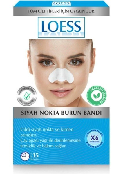 Siyah Nokta Burun Bandı 6'lı