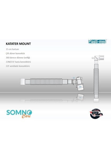 Plastimed Katater Mound Ayarlanabilir Döner Başlıklı 10 Adet fiyatları