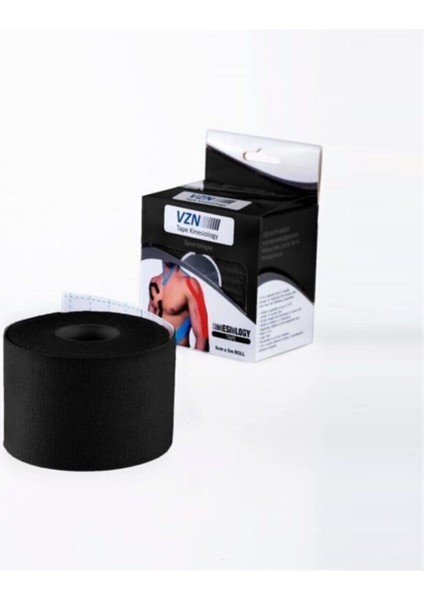 Siyah Vzn Tape Kinesio Bandı 5 M x 5 cm