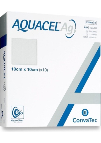 Ag 10X10 cm Gümüşlü Hidrofiber Örtüsü