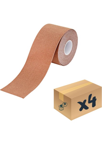 Vzn Tape Vzn Kinesio Sport Tape – Sporcu Bandı 5m x 5cm Ten Rengi 4 Adet