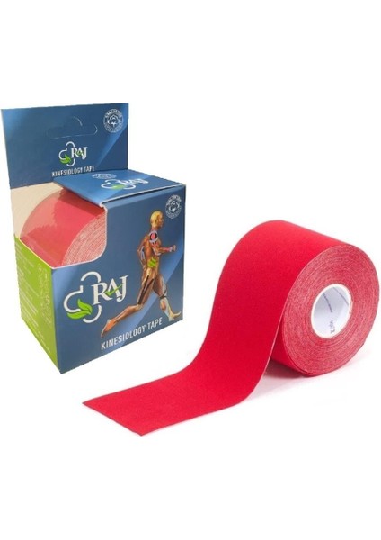 Kırmızı Tape Kinesio 5m x 5cm Sporcu Bandı Bandı