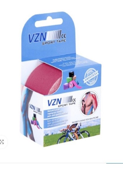 EC Shop Vzn Medical Equipment Vzn Tape Pembe Renk Kinesio   Bandı 5 mt x 5 cm