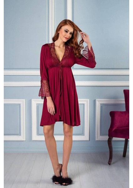 6'lı Modal Gecelik Sabahlık Çeyiz Seti 5625