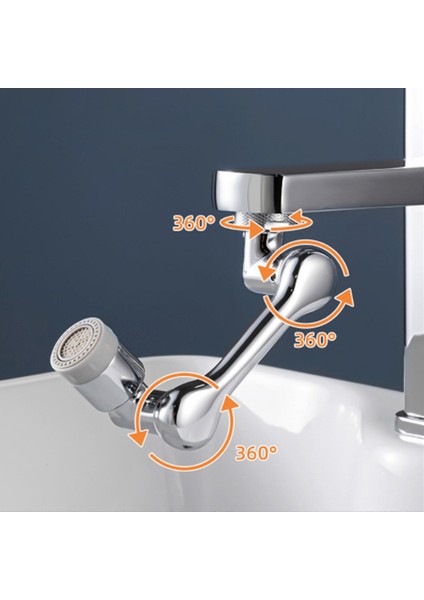 1080 Derece Dönebilen Sıçrama Filtresi Musluk Evrensel (Yurt Dışından)