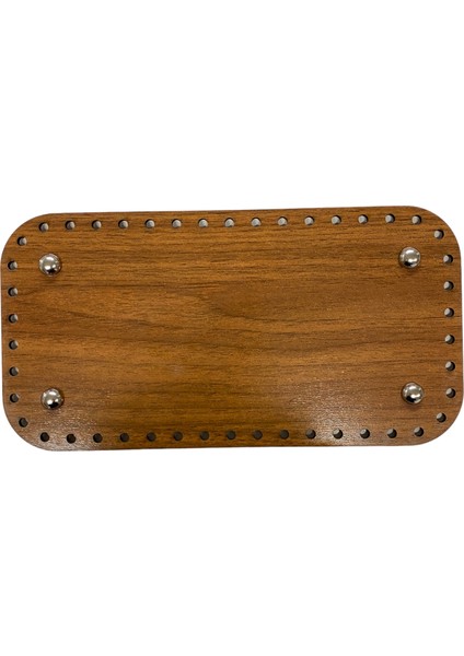 Ahşap Çanta Tabanı Ceviz 13X25 cm