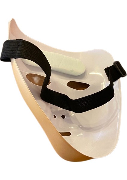 Tam Yüz Mat Altın Pvc Cosplay Maske modelleri